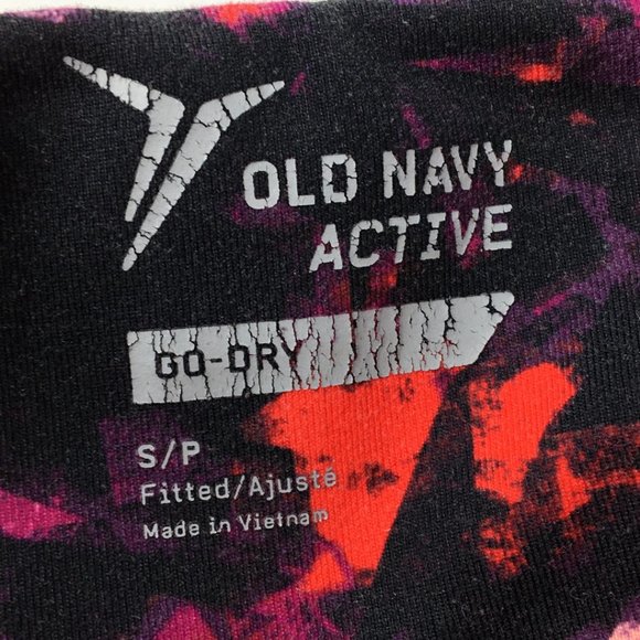 Old Navy Women's Comfortable High Rise Leggins Black Red Tights Size S - Picture 3 of 9